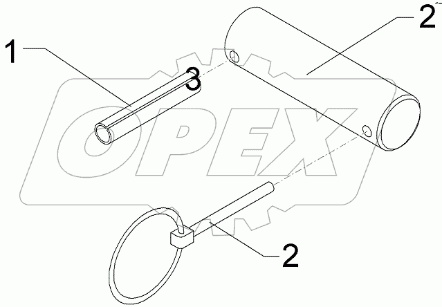  313 7878 Top link pin