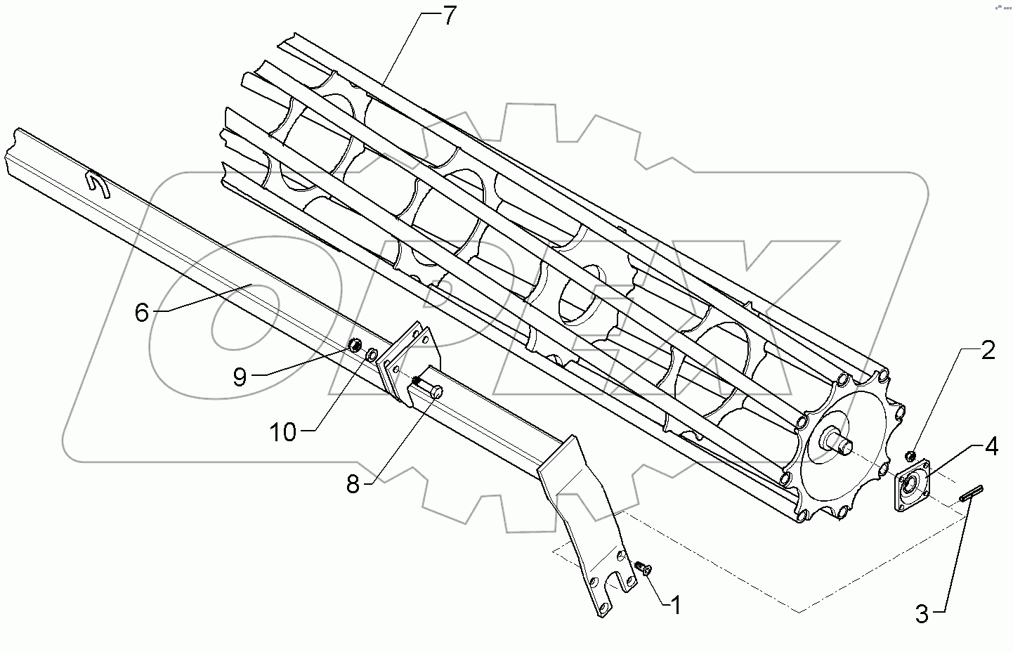  622 6612 Tube bar roller