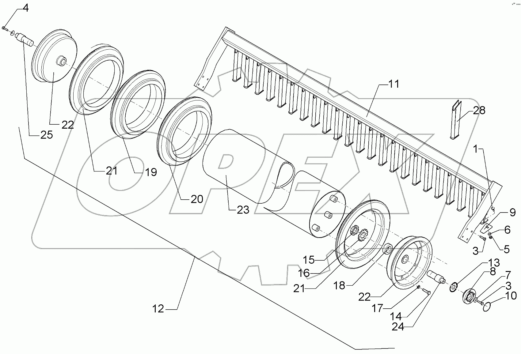  622 6870 Rubber ring roller