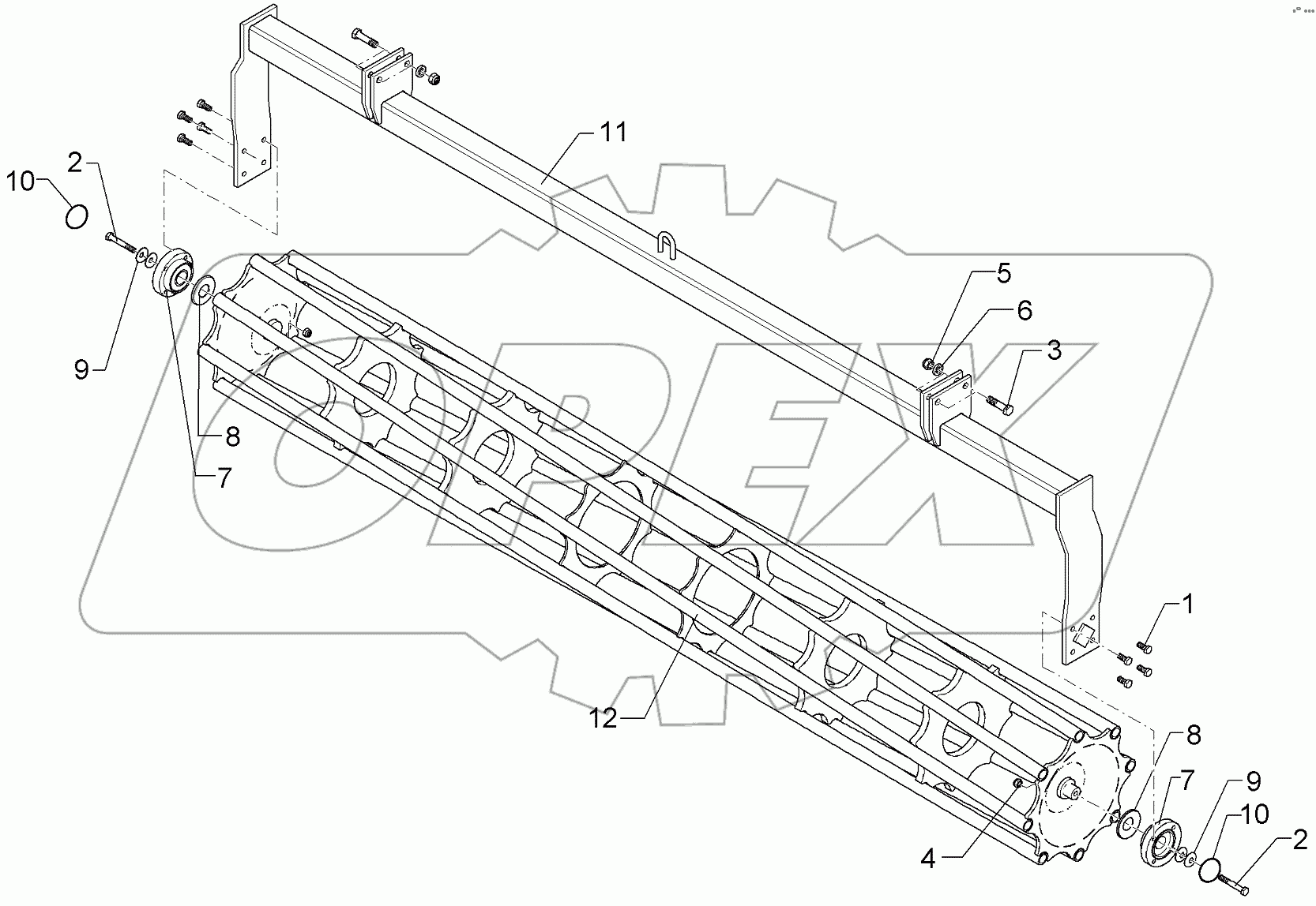  622 7252 Tube bar roller