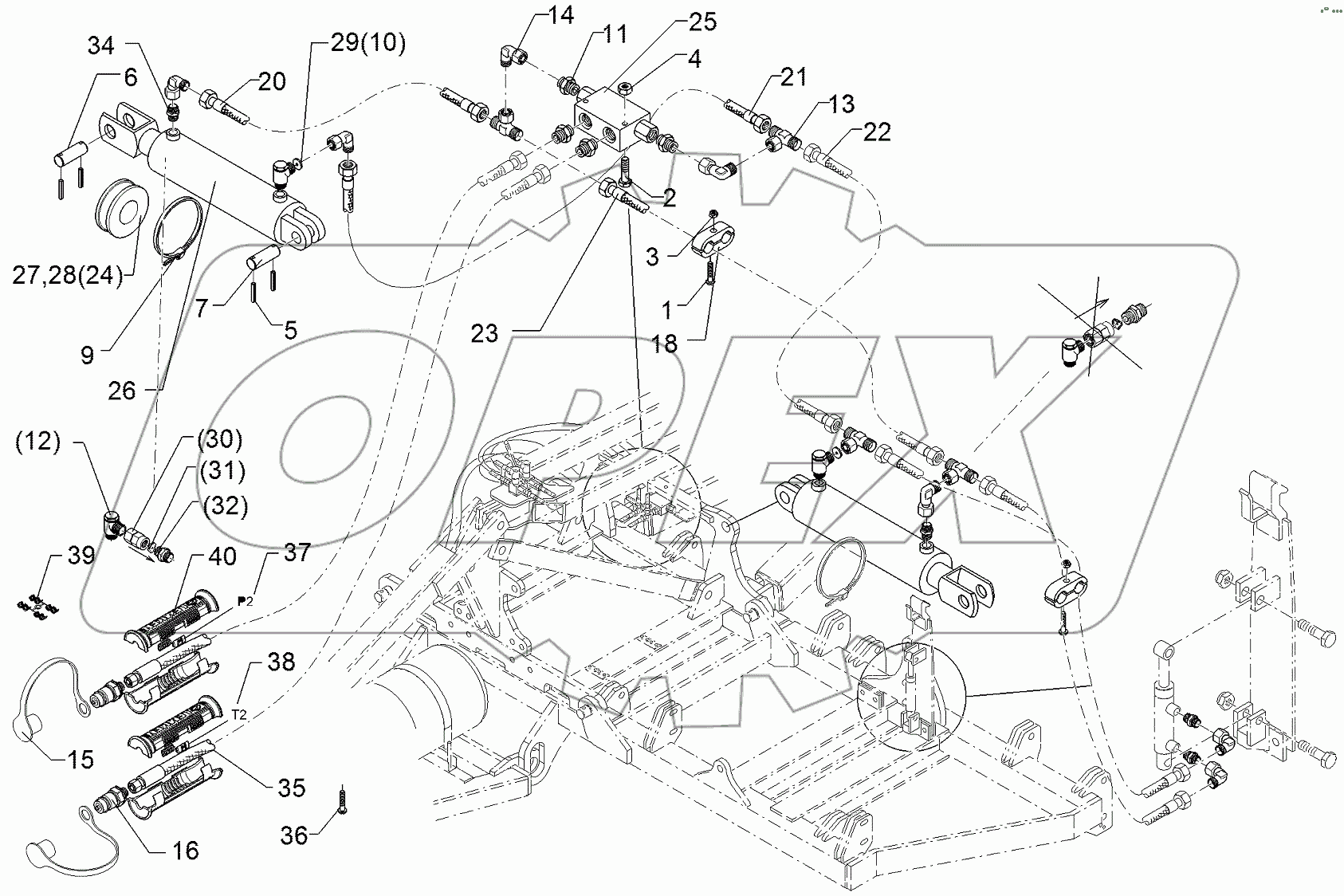  675 7031 Hydraulic assembly
