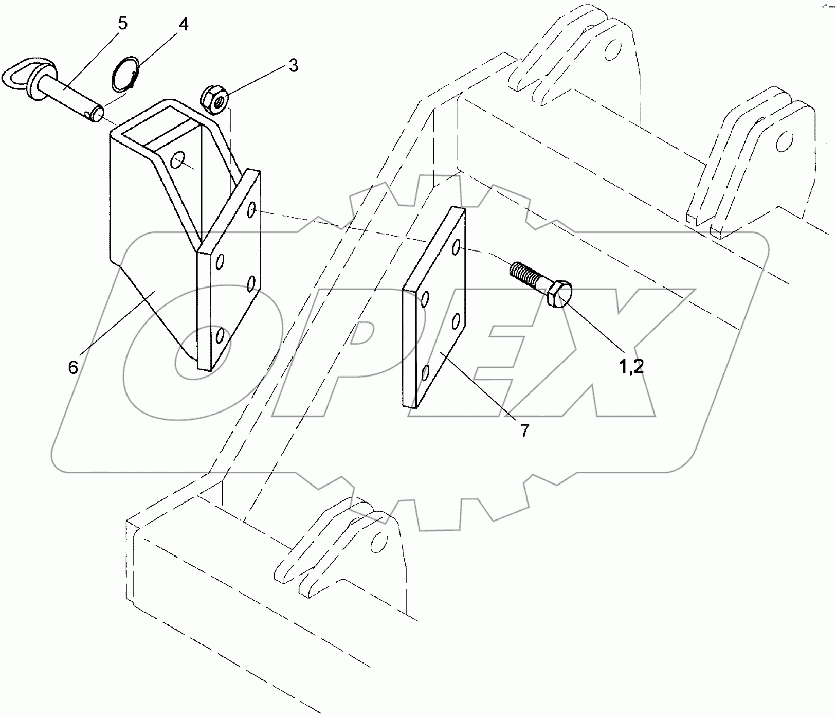  647 7474 Wheel bracket
