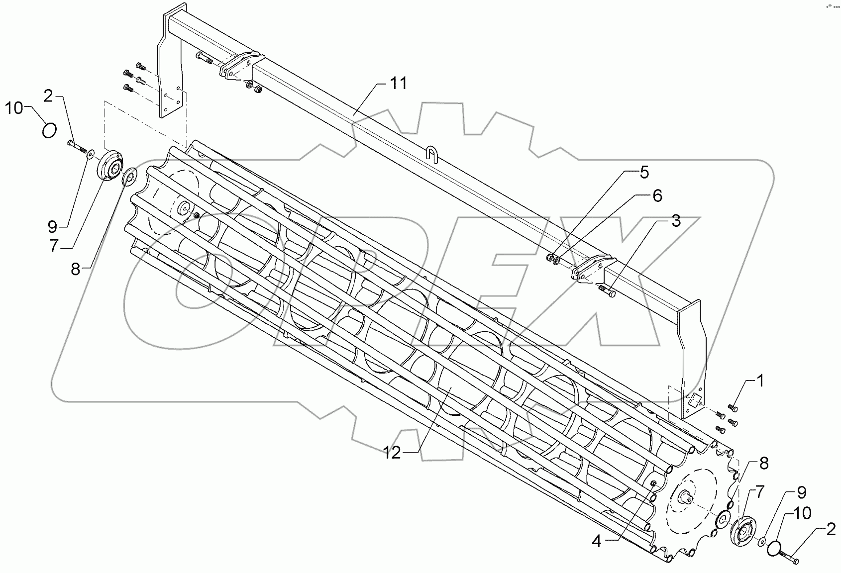  622 7266 Tube bar roller