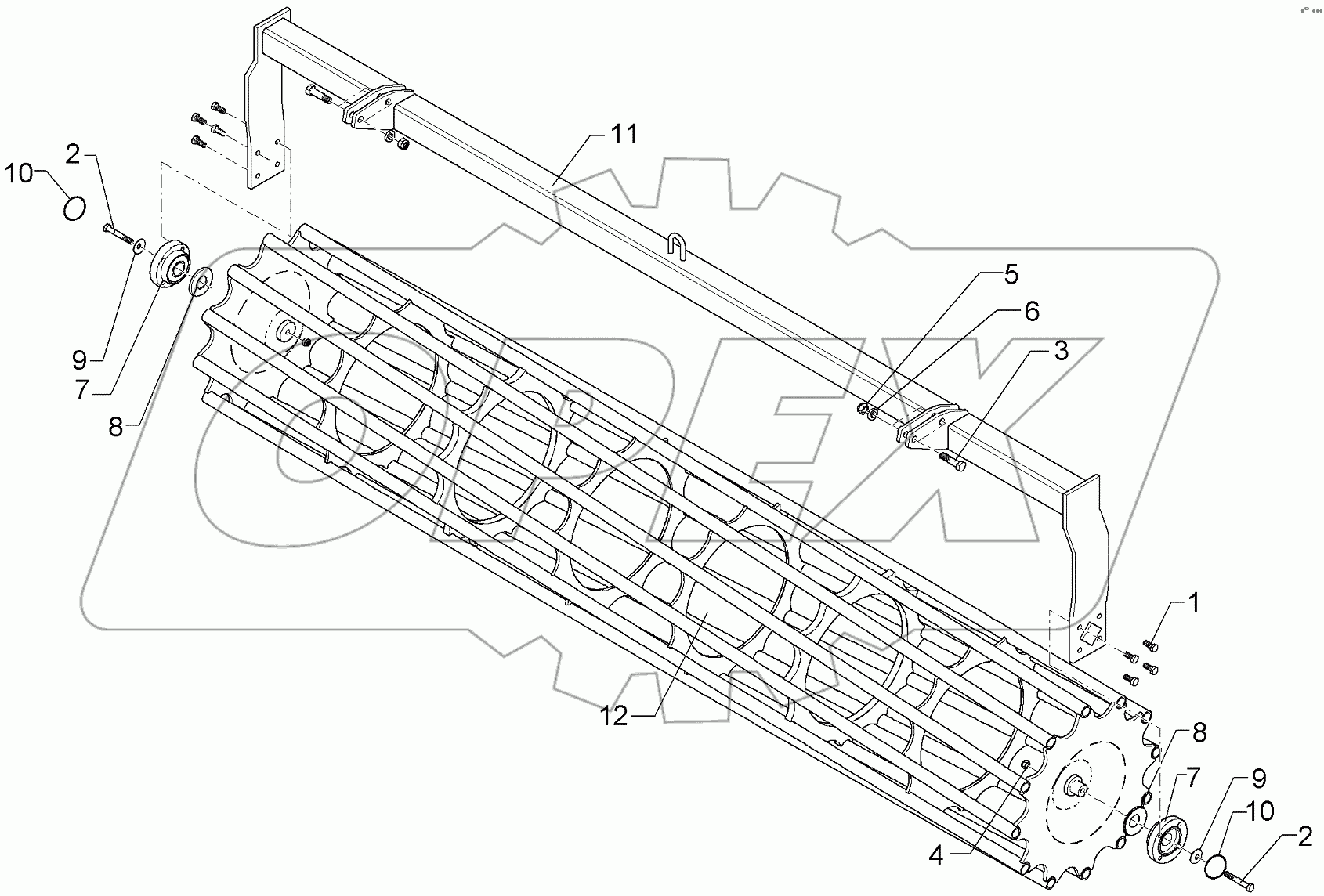  622 7267 Tube bar roller