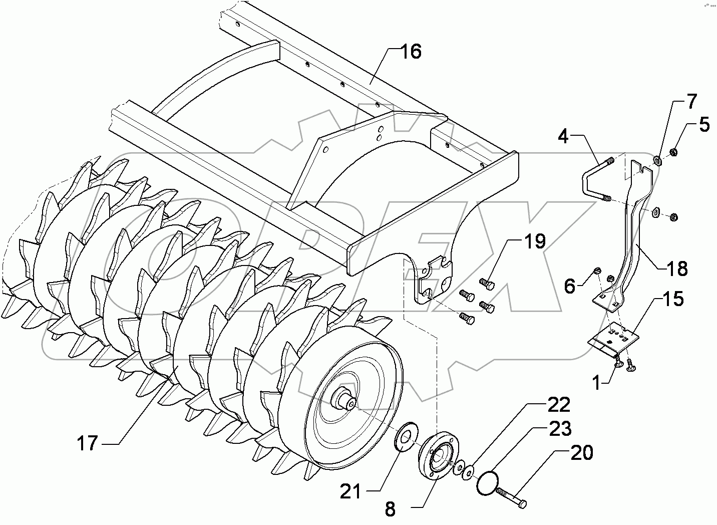  622 7531 Packer roller