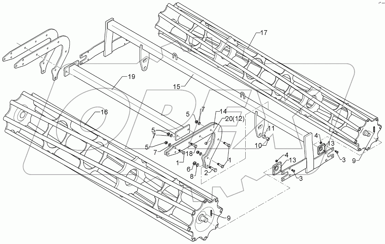  622 6857 Double roller