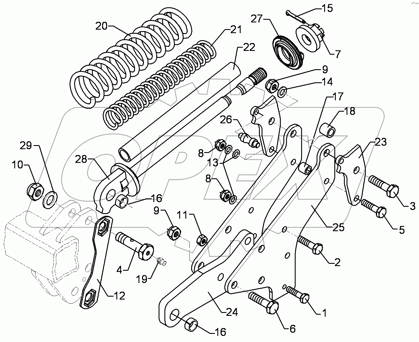  627 5726 Overload safety device
