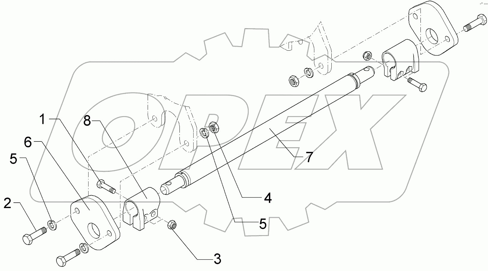  661 1395 Lower link connection
