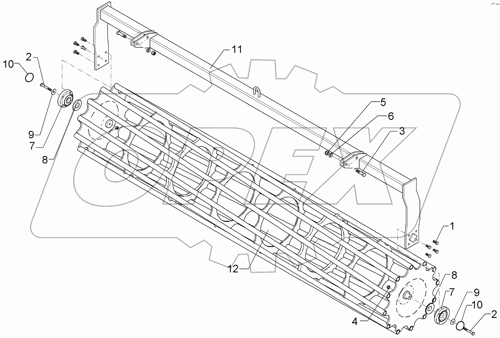  622 7268 Tube bar roller