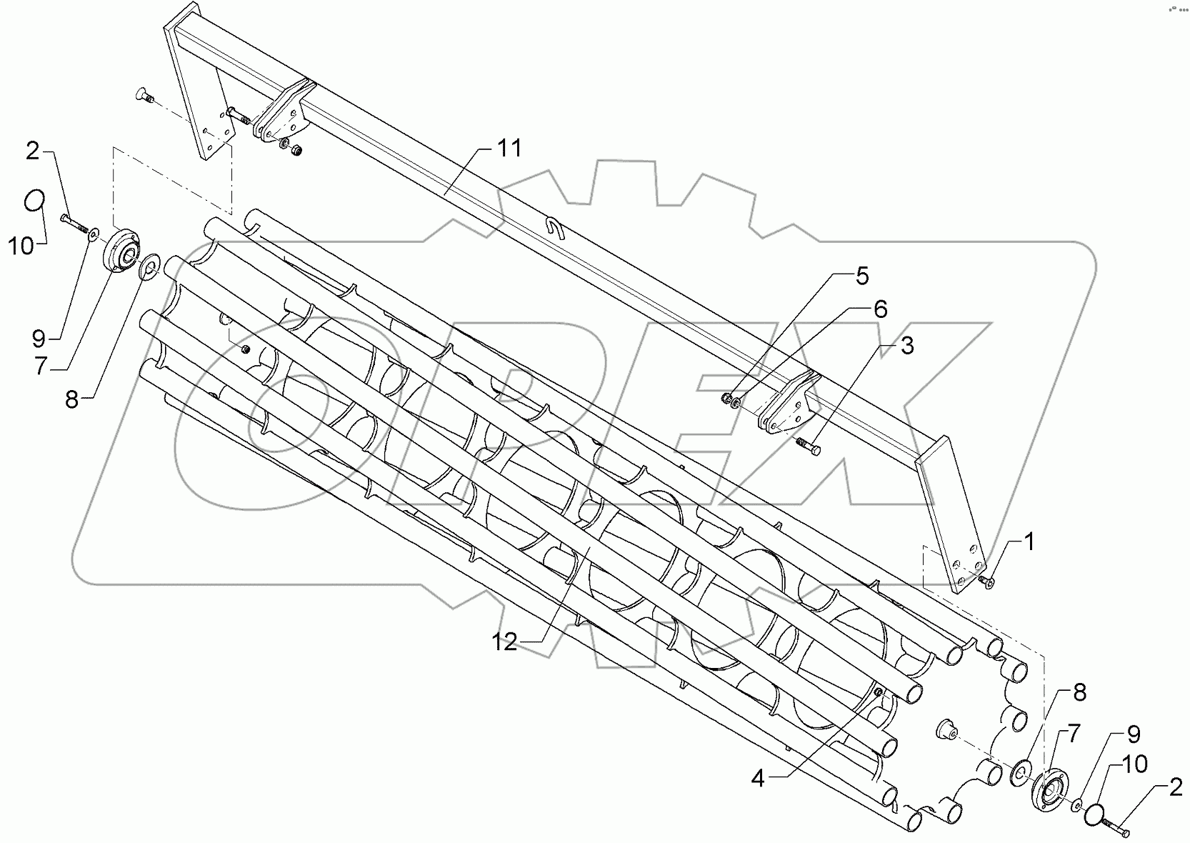  622 7285 Tube bar roller