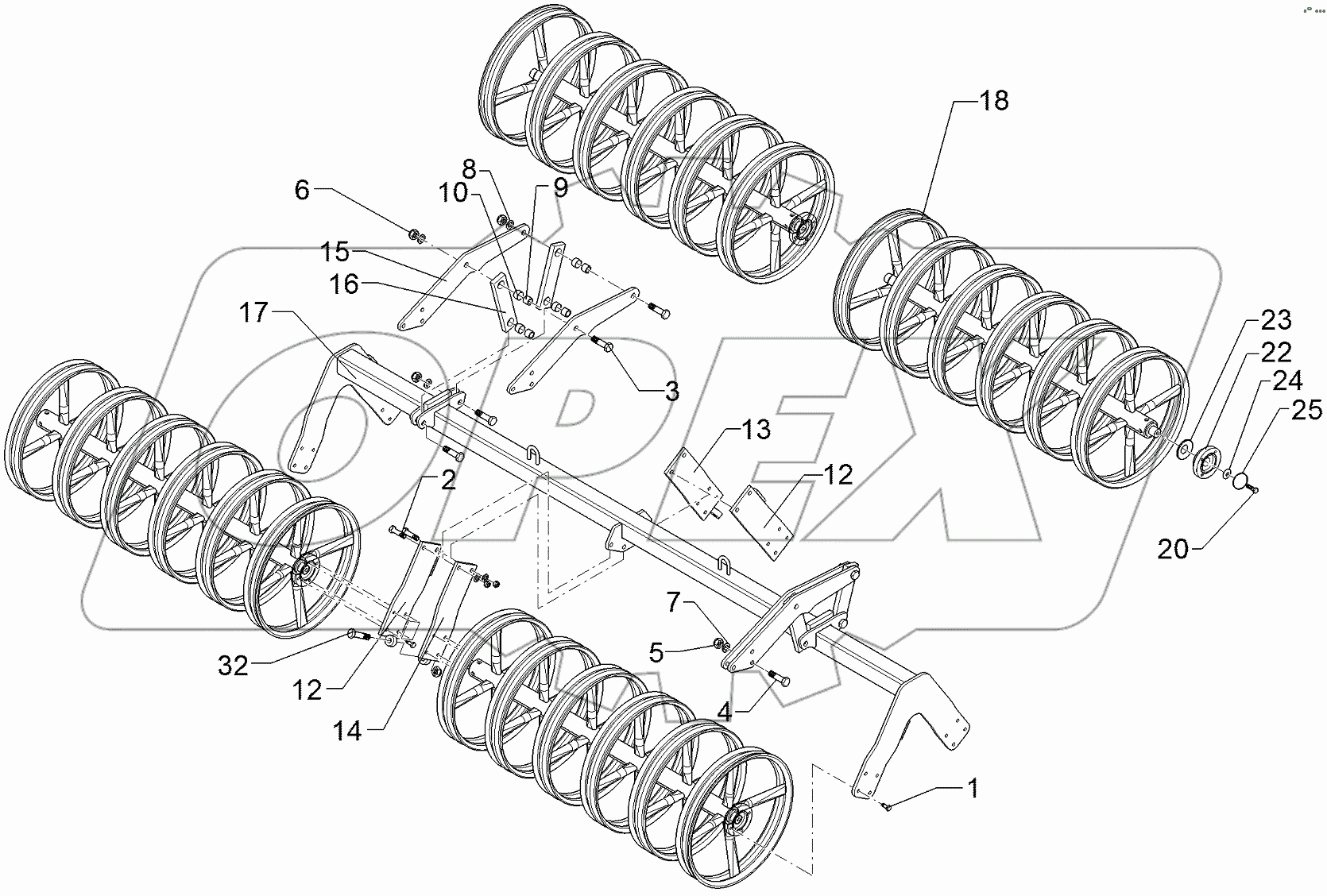  622 7471 Double profile roller