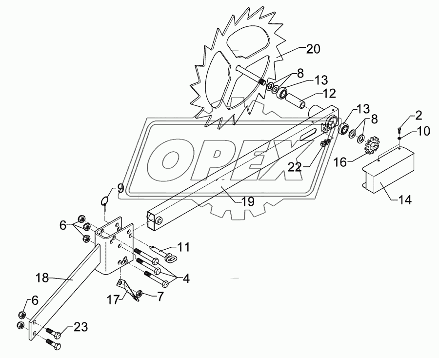 Drive wheel D540 2xD16