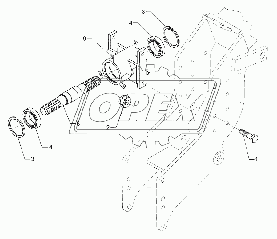 Intermediate bearing set 2x1.3/4-6T