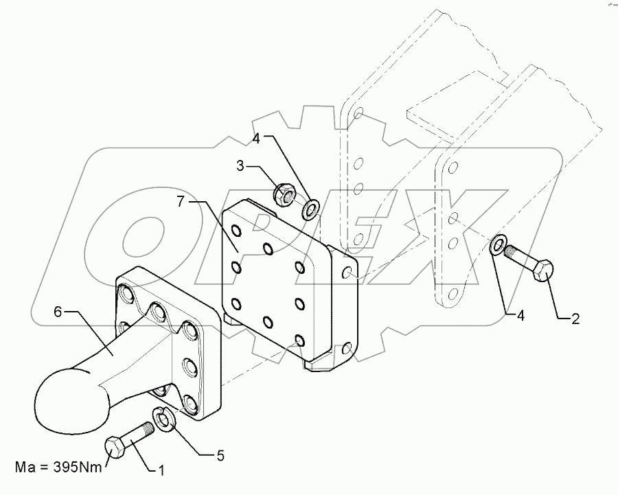 Ball-shaped coupling K80 M9615