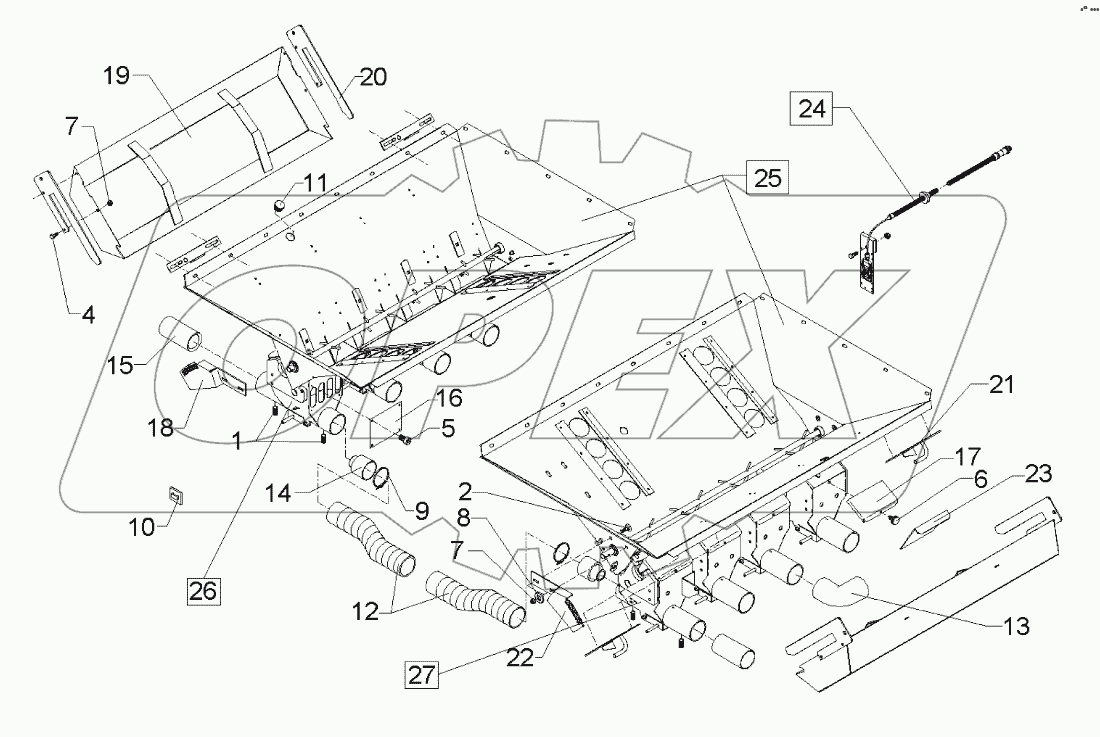 Dosage K 2x4-Auslaufe Solitair 12