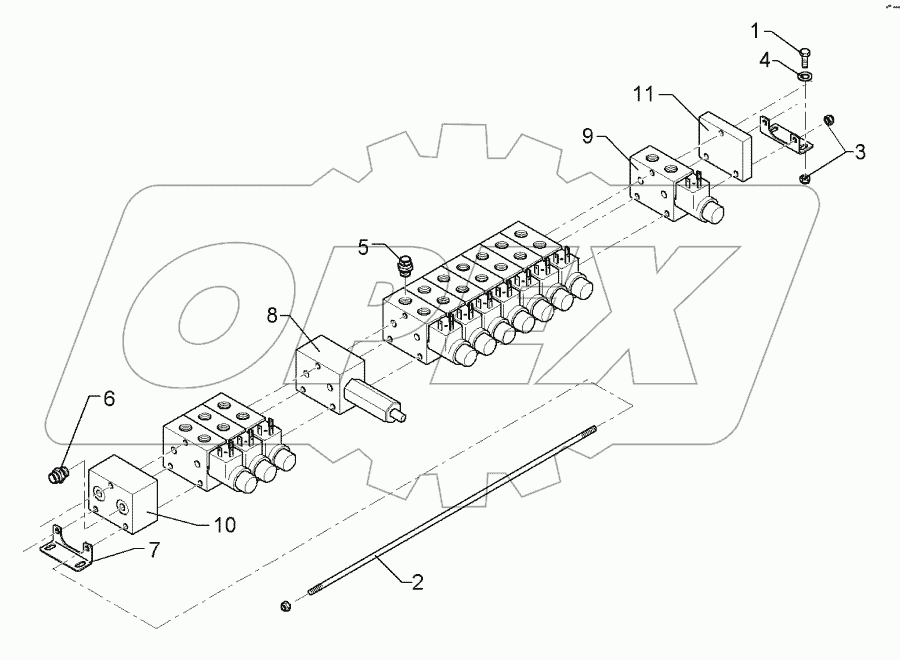 Control valve Solitair 3V-1M-8T