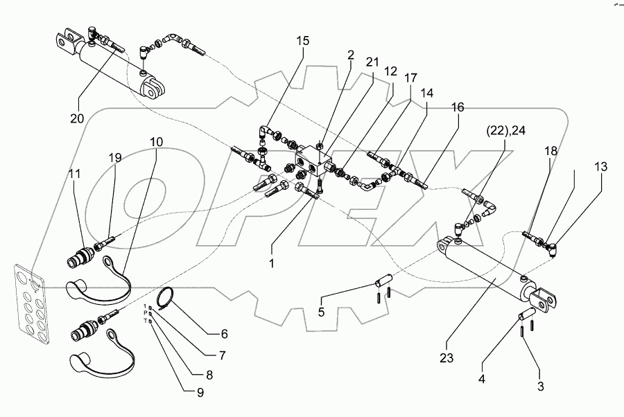 Hydraulic assembly folding de. Solitair 12