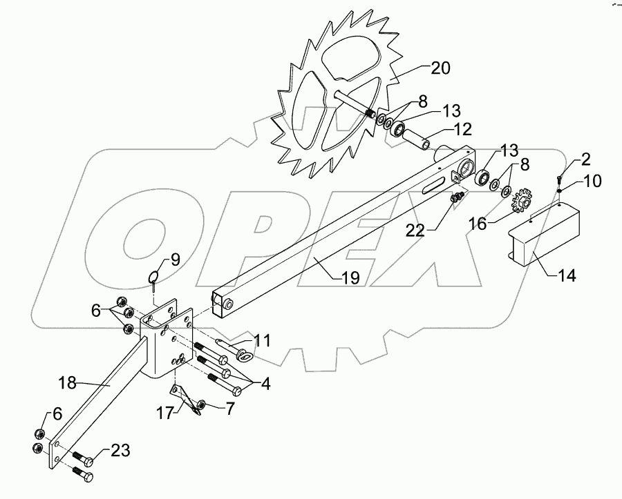 Drive wheel D540 2xD16