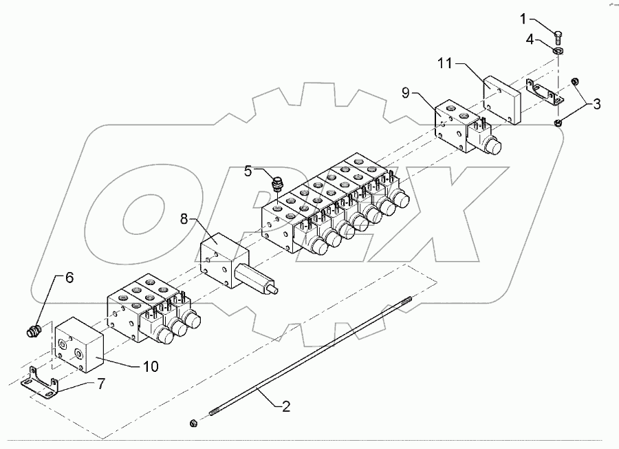Control valve Solitair 3V-1M-8T
