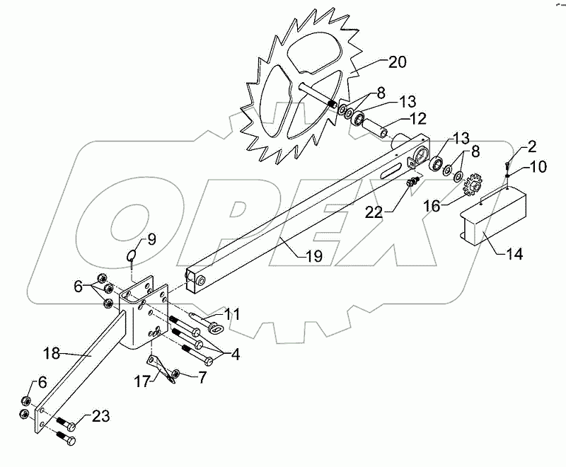 Drive wheel D540 2xD16