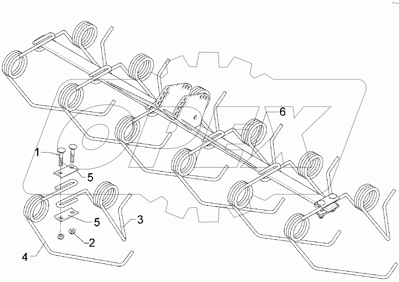 5822704 Levelling harrow