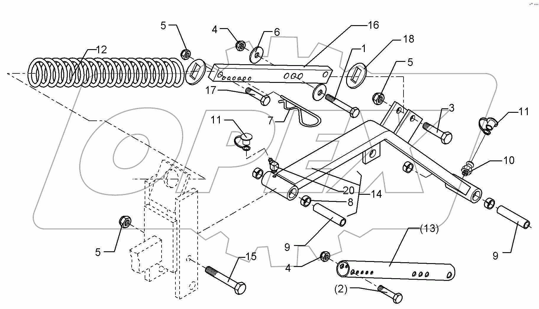 5822727 Swinging arm