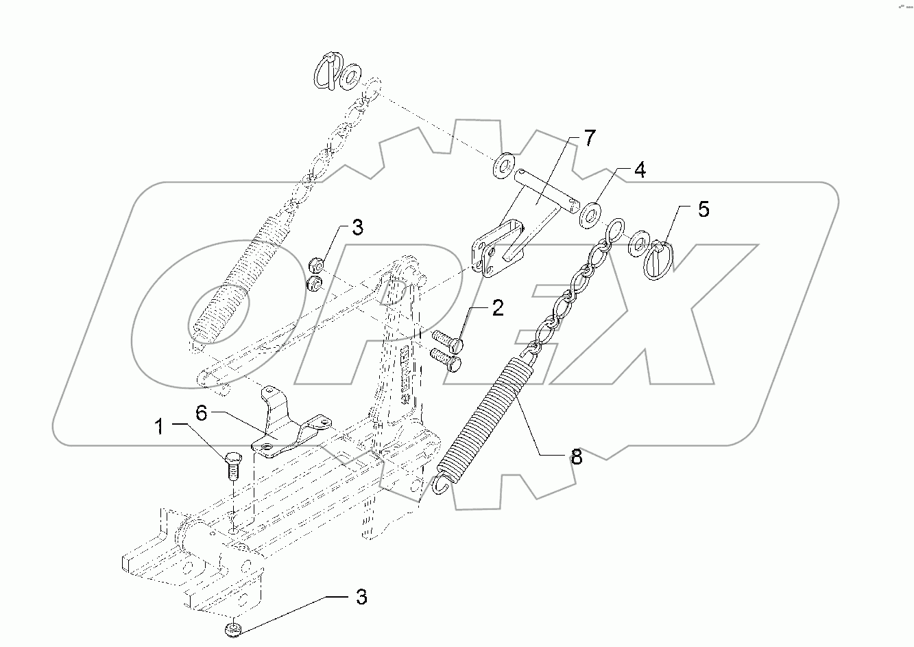 5826054 Holder for spring
