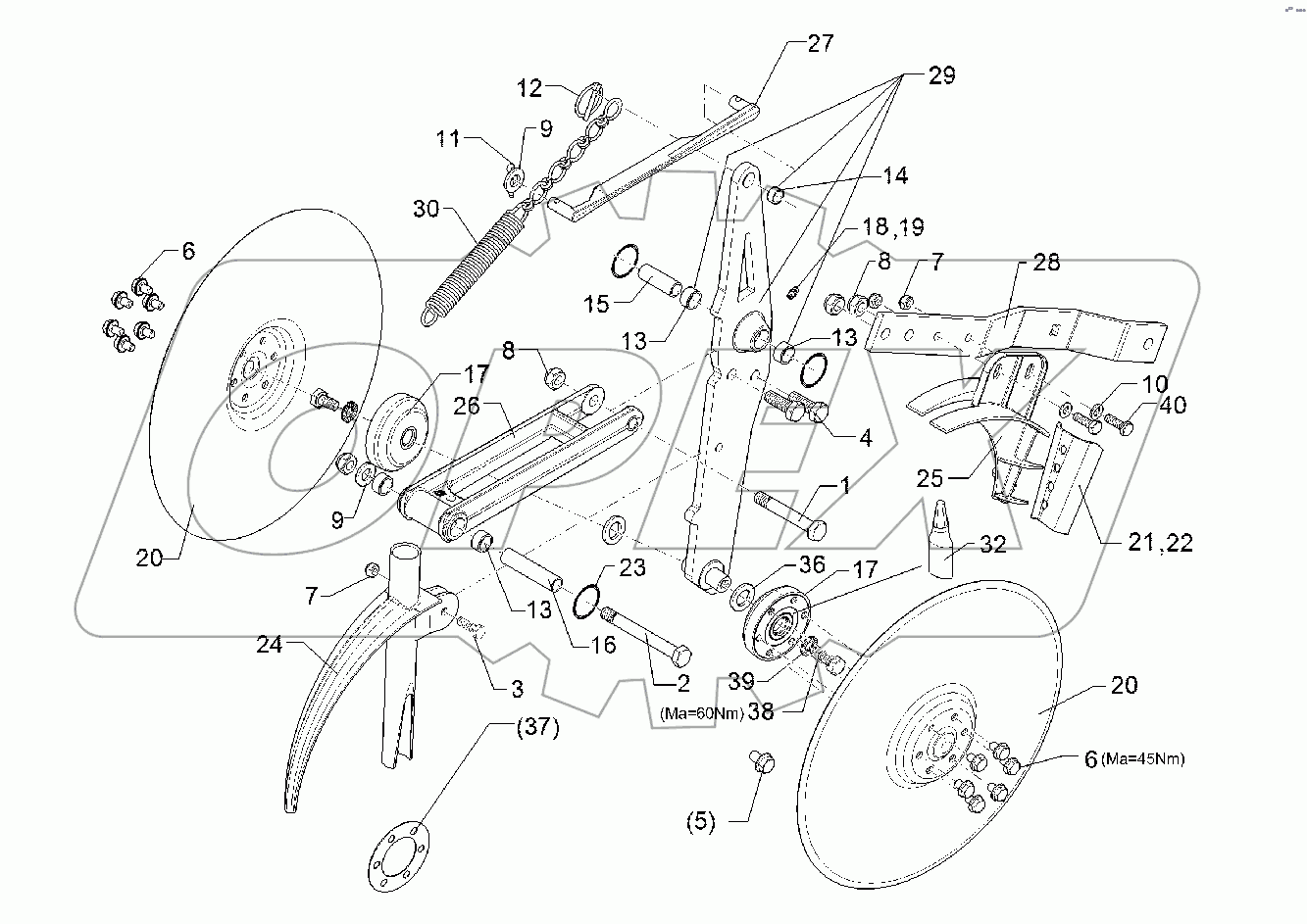 68210112 Double disc coulter