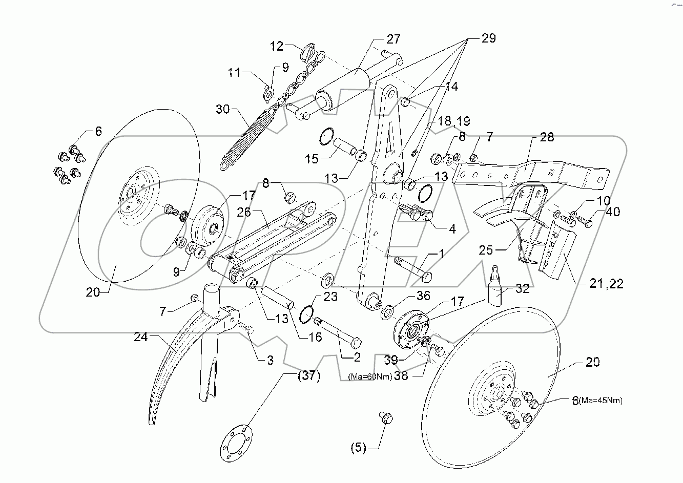 68210113 Double disc coulter