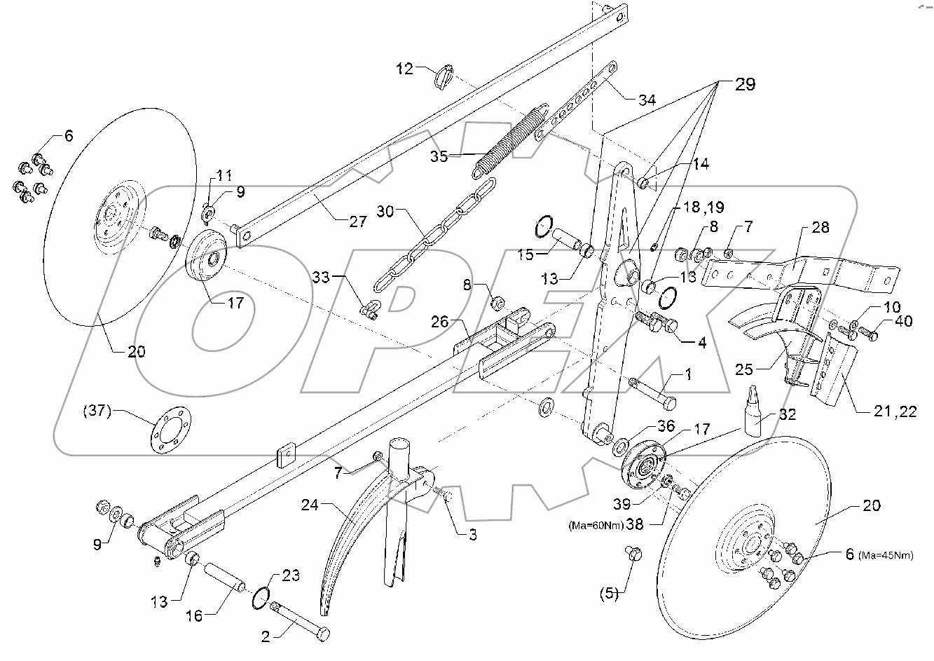 68210114 Double disc coulter
