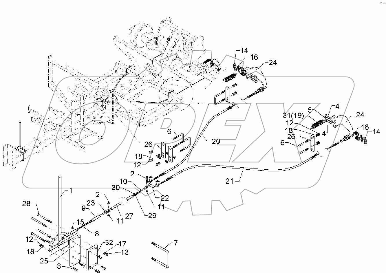 65010031 Parking brake