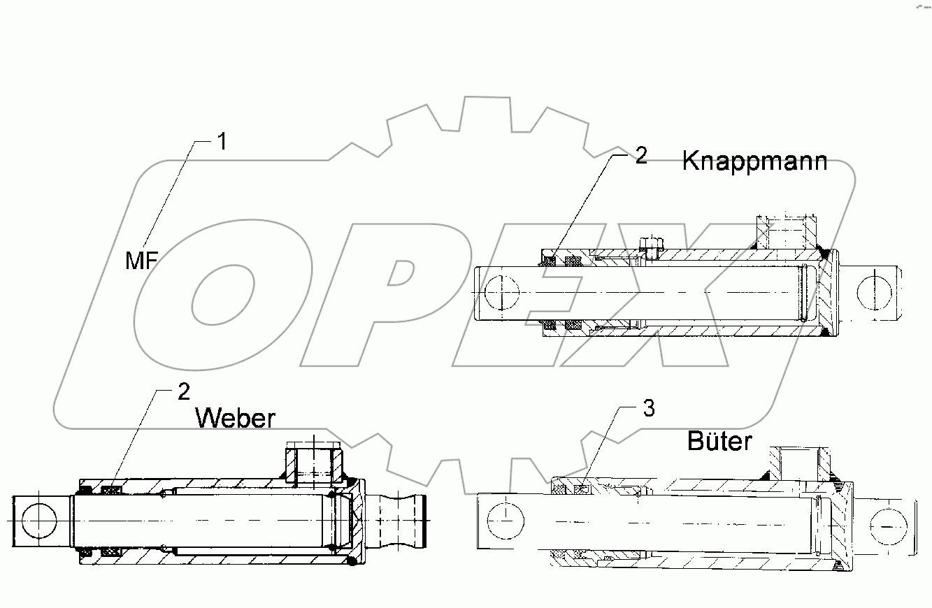 5752335 Hydraulic ram