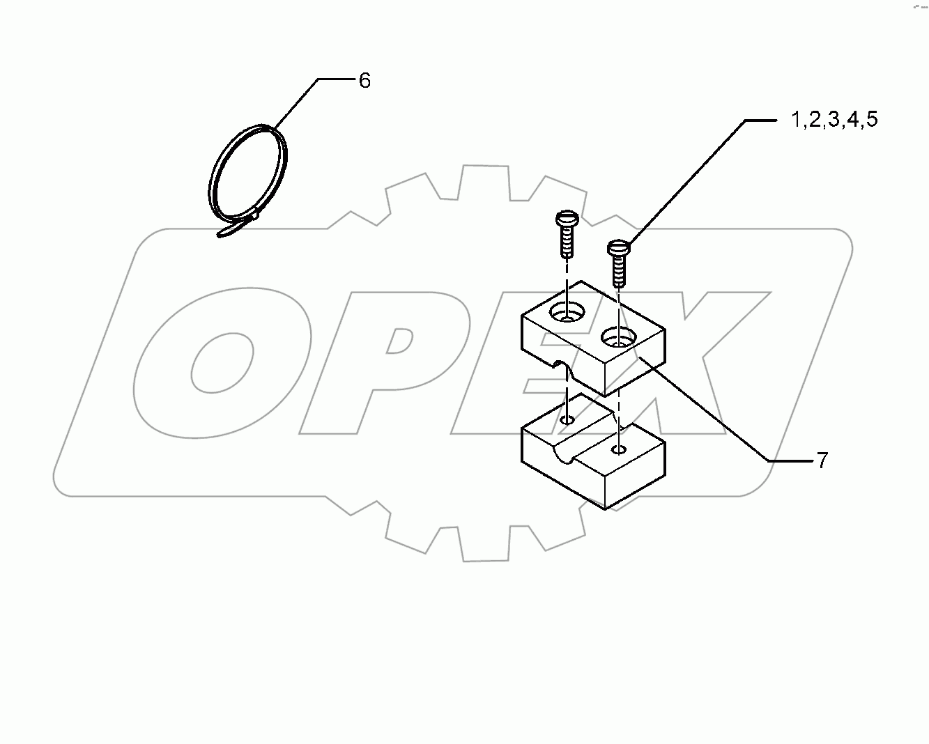 6758309 Mounting parts