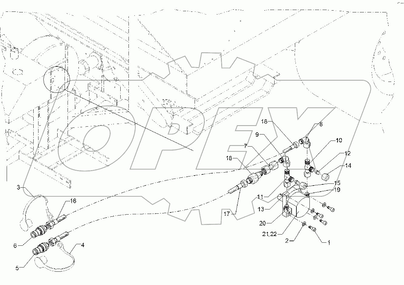 67510916 Hydraulic assembly fan
