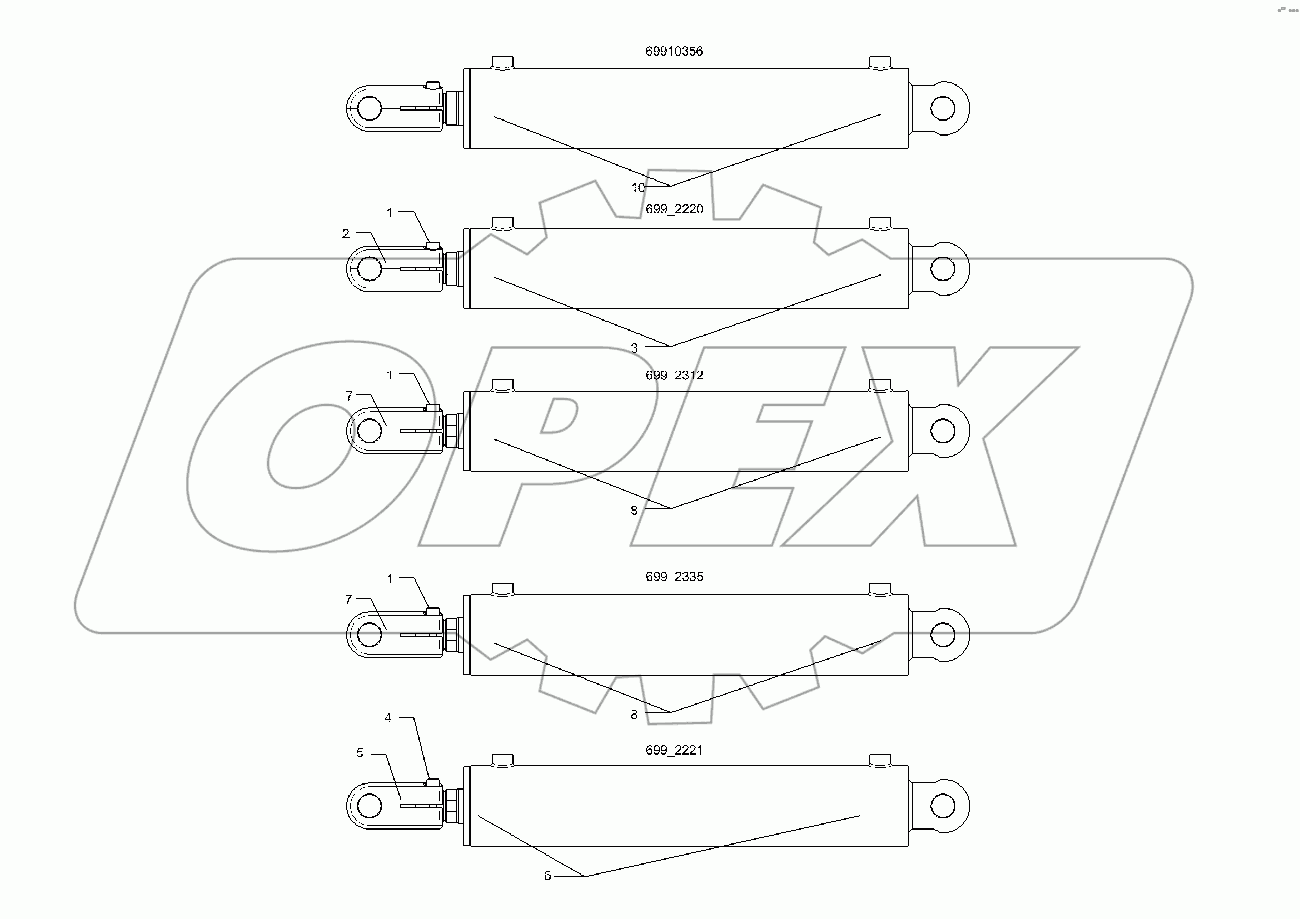 5752355 Hydraulic ram