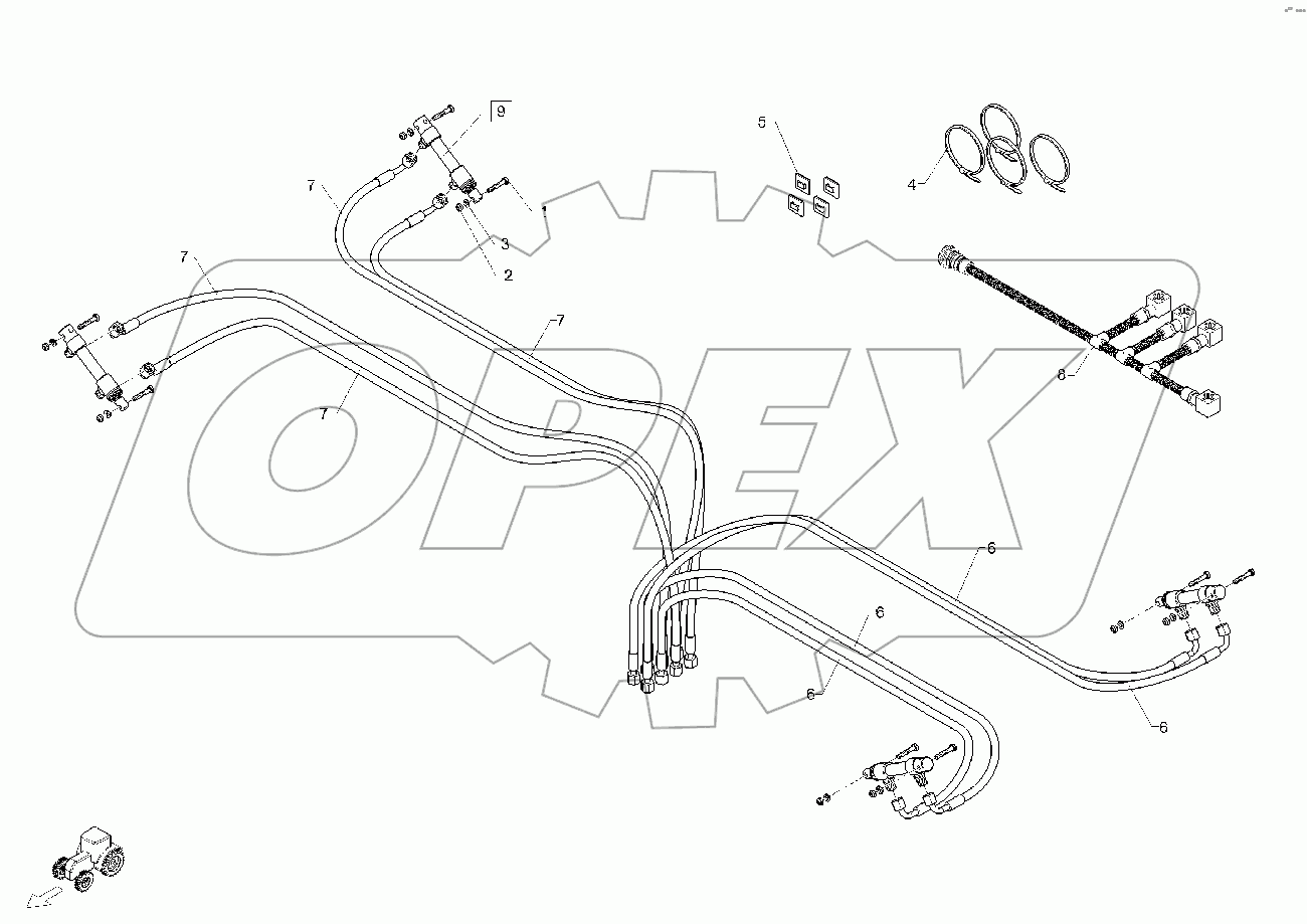 67511284 Width section switch   hydr