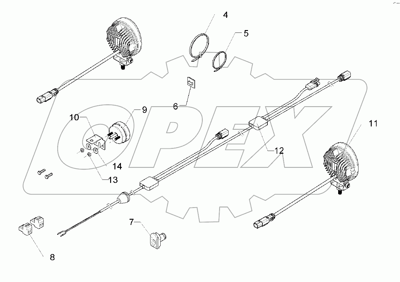 67010130 Working spot light