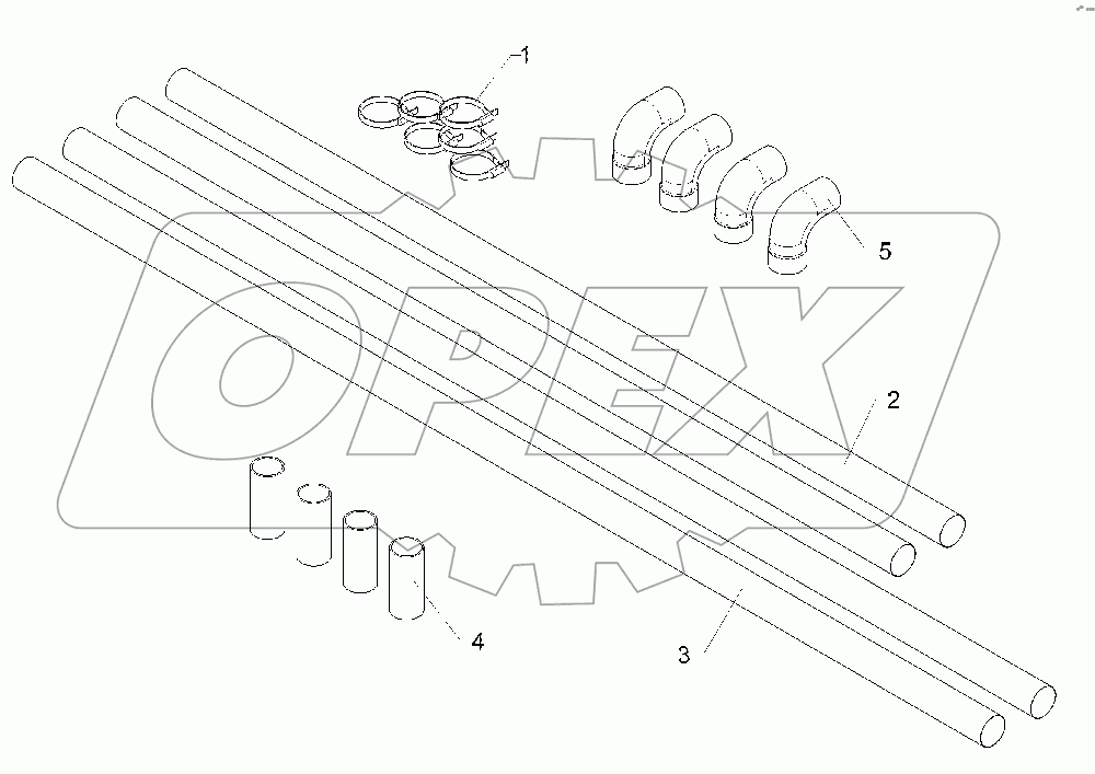 68210474 Hose guiding