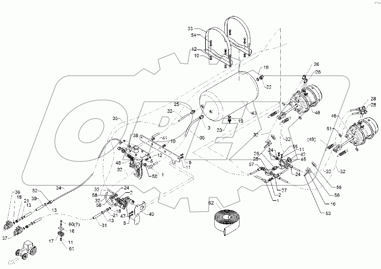 67710122 Compressed-air brake