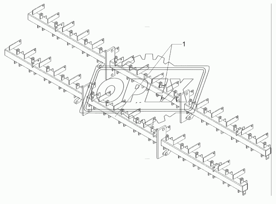 Coulter frame Solitair 12/800-K 64R-125