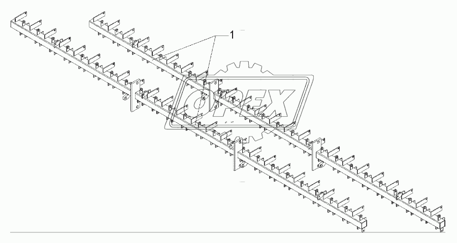 Coulter frame Solitair 12/1200-K 96R-125