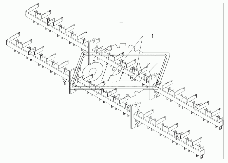 Coulter frame Solitair 12/800-K 54R-150