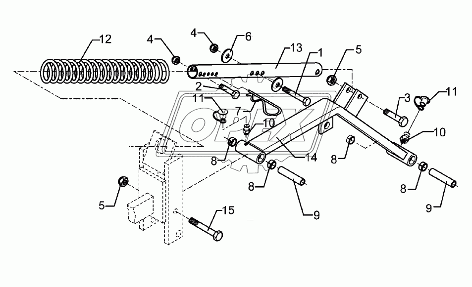 Swinging arm