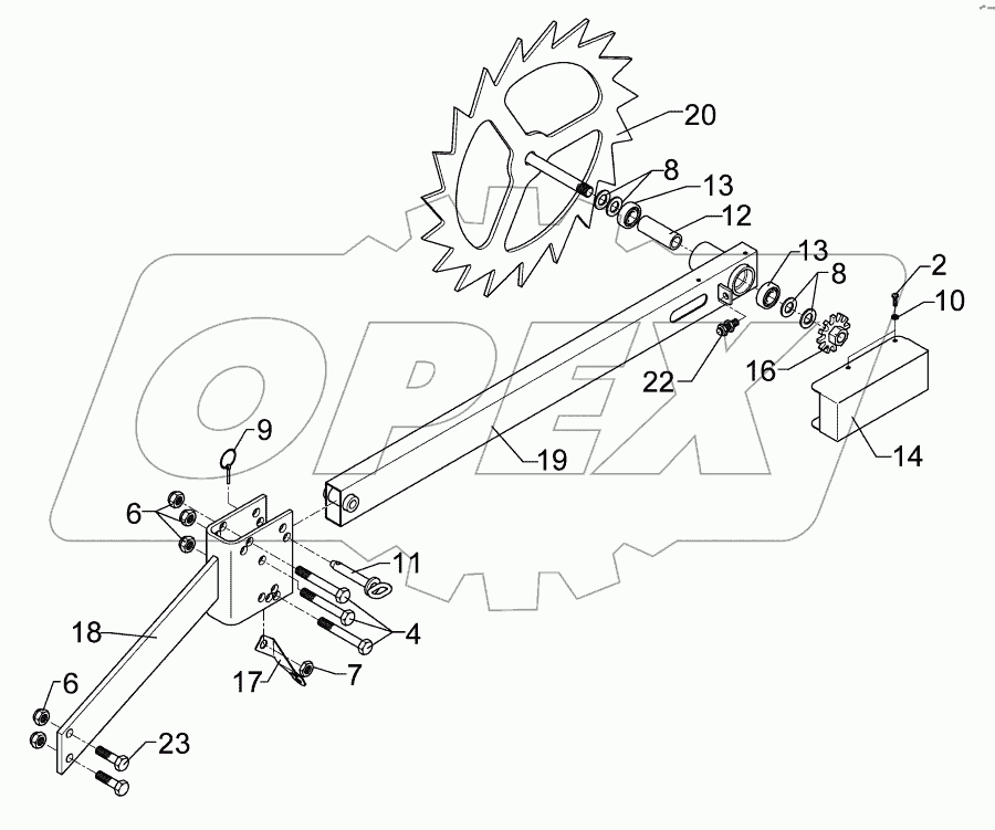 Drive wheel D540 2xD16