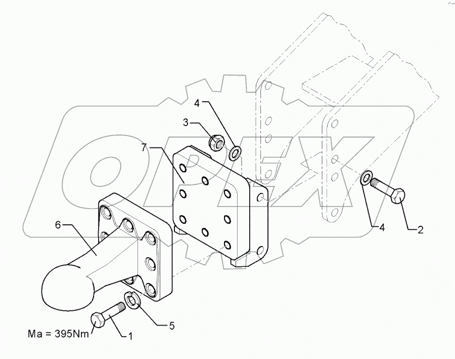Ball-shaped coupling K80 M9615