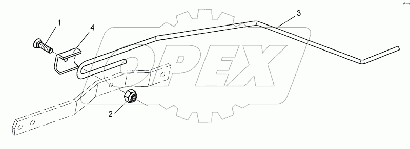 Single harrow D10x960