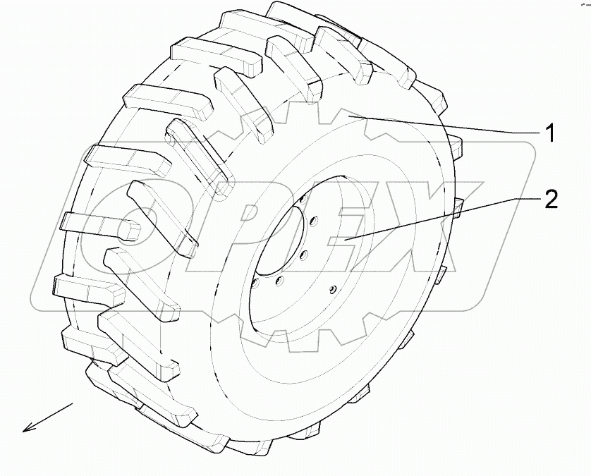 550 8873 Wheel 8/221/275