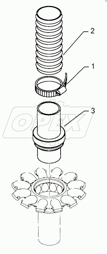 682 5030 Emptying unit for hopper