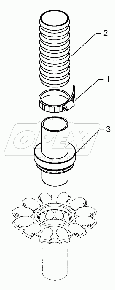 682 5031 Emptying unit for hopper