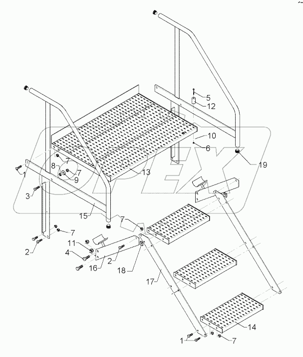 682 3014 Step with platform